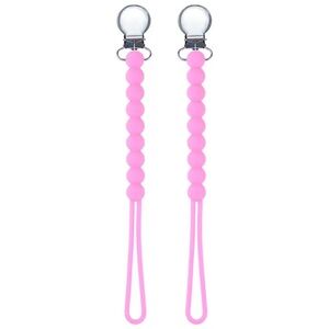 New Silicone Pacifier Clip With Metal Clasp